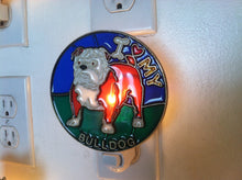 Load image into Gallery viewer, I Love my Bulldog Night Light with  4 watt  on/off switch