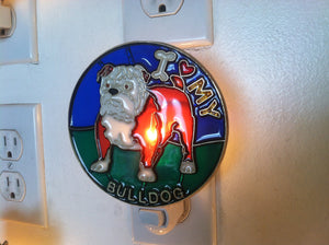 I Love my Bulldog Night Light with  4 watt  on/off switch