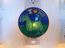 Load image into Gallery viewer, I Love my Scottie Night Light with  4 watt  on/off switch