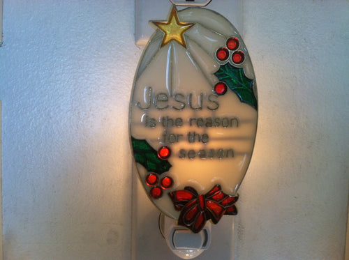Jesus Is The Reason For The Season night Light with  4 watt  on/off switch
