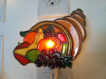 Load image into Gallery viewer, Cornucopia Thanksgiving night Light with  4 watt  on/off switch