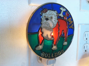 I Love my Bulldog Night Light with  4 watt  on/off switch