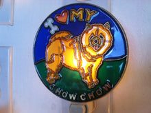 Load image into Gallery viewer, I Love my Chow Chow Night Light with  4 watt  on/off switch