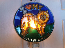 Load image into Gallery viewer, I Love my Chow Chow Night Light with  4 watt  on/off switch