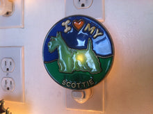 Load image into Gallery viewer, I Love my Scottie Night Light with  4 watt  on/off switch