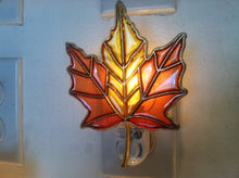 Load image into Gallery viewer, Fall Leaf night Light with  4 watt  on/off switch