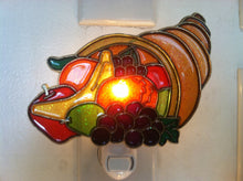 Load image into Gallery viewer, Cornucopia Thanksgiving night Light with  4 watt  on/off switch