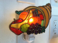 Load image into Gallery viewer, Cornucopia Thanksgiving night Light with  4 watt  on/off switch