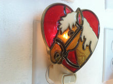 Load image into Gallery viewer, Horse Heart night Light with  4 watt  on/off switch