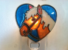 Load image into Gallery viewer, Horse Heart night Light with  4 watt  on/off switch