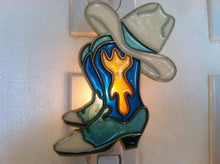 Load image into Gallery viewer, Cowboy Boots and Hat night Light with  4 watt  on/off switch