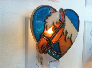 Horse Heart night Light with  4 watt  on/off switch