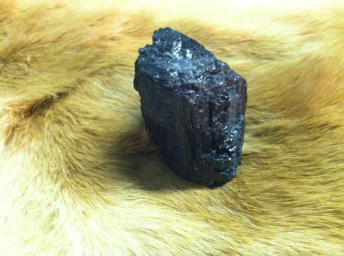 Black Tourmaline Crystal Mineral Specimen in Quartz