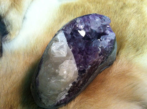 Polished  Amethyst Crystal Geode Specimen     high grade