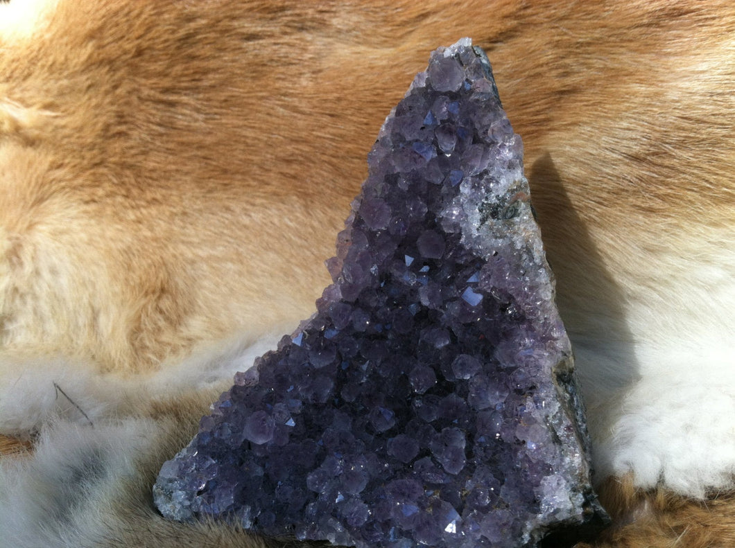 Amethyst Crystal Geode Specimen with Cut Base