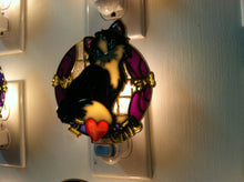 Load image into Gallery viewer, I love cats black night light with  4 watt  on/off switch