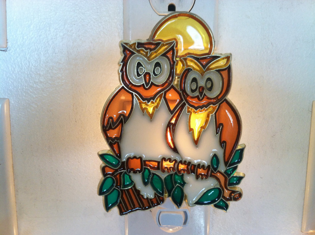 Owl moon Night Light with  4 watt  on/off switch