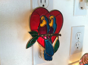 Love birds Night Light with  4 watt  on/off switch