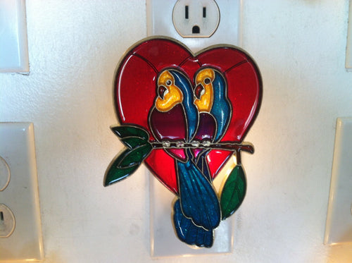 Love birds Night Light with  4 watt  on/off switch