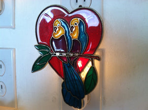 Love birds Night Light with  4 watt  on/off switch