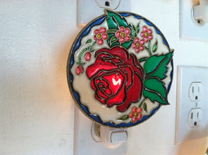 Rose Night Light with  4 watt  on/off switch