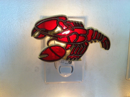 Lobster Night Light with  4 watt  on/off switch