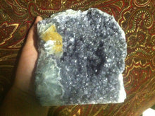 Load image into Gallery viewer, Mystical Black Amethyst Crystal Geode Specimen  from Uruguay