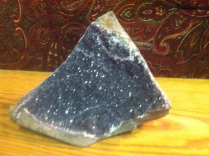 Mystical Black Amethyst Crystal Geode Specimen  from Uruguay