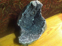 Load image into Gallery viewer, Mystical Black Amethyst Crystal Geode Specimen from Uruguay