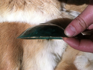 Malachite and Bronze polished bowl