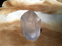 Load image into Gallery viewer, Quartz crystal point with stand up cut base