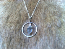 Load image into Gallery viewer, Quartz crystal hope necklace/pendent  silver
