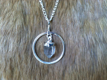Load image into Gallery viewer, Quartz crystal hope necklace/pendent  silver