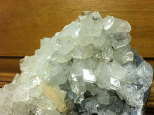 Apophyllite and Stilbite crystal mineral specimen